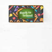 Banderoles Élégante école de script de monogramme (Insitu)