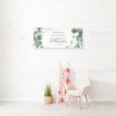 Banderoles Élégante Fête des mariées de feuillage Succulent E (En situation)