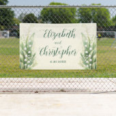 Banderoles Elégante Lily de la vallée Mariage floral (En situation)