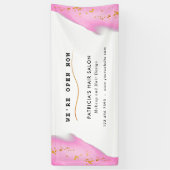 Banderoles Élégante Parties scintillant Rose Et Or (Vertical)