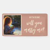 Banderoles Elégante Proposition De Mariage Vous Me Marierez (Horizontal)