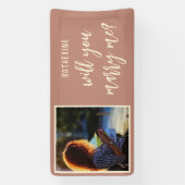 Banderoles Elégante Proposition De Mariage Vous Me Marierez (Verticale)