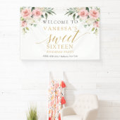 Banderoles Élégante rose rousse roses eucalyptus or doux 16 (Insitu)