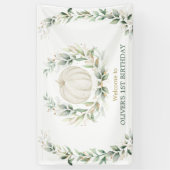 Banderoles Elégante verdure Automne Citrouille 1er anniversai (Vertical)