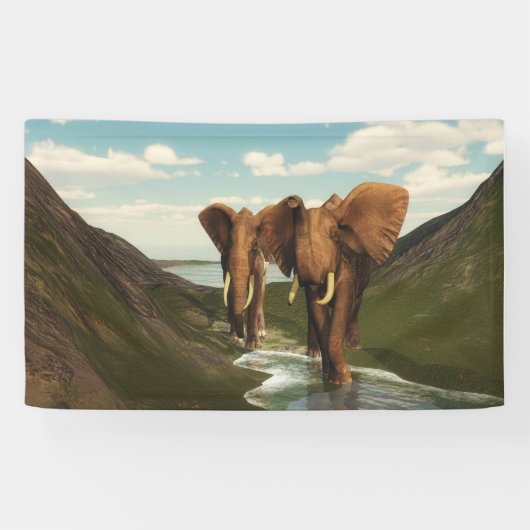 Banderoles Eléphant (Horizontal)