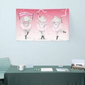 Banderoles Eléphant Ballerina Danse Anniversaire (Salon professionnel)