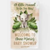 Banderoles Elephant Un Peu D'Arachide Est En Chemin Baby show (Vertical)