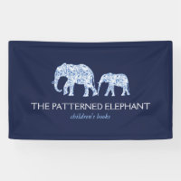 Eléphants à motif bleu vintage Garde d'enfants