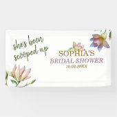 Banderoles Elle a été douchée de Shower de mariage (Horizontal)