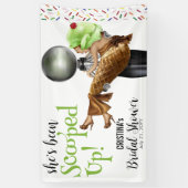 Banderoles Elle a été récupérée Fête des mariées crème glacée (Vertical)