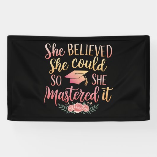 Banderoles Elle Croyait Qu'Elle Pouvait Le Masquer (Horizontal)