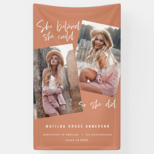 Banderoles Elle croyait qu'elle pouvait pour qu'elle fasse un