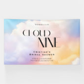 Banderoles Elle est au septième ciel Fête de mariage arc-en-c (Horizontal)