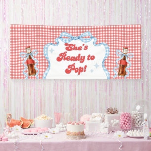 Banderoles Elle est prête Pop Soda Baby Shower Garçon