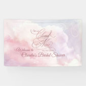 Banderoles Elle est sur un nuage, Shower de mariage (Horizontal)