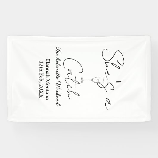 Banderoles Elle est une bouteille de champagne de week-end de (Horizontal)