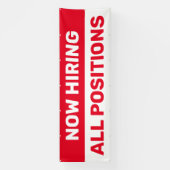 Banderoles Embaucher maintenant tous les postes Aider les ent (Verticale)