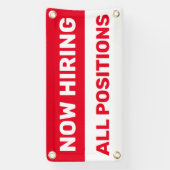 Banderoles Embaucher maintenant tous les postes Aider les ent (Verticale)