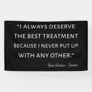 Banderoles Emma Par Jane Austen Citation II