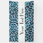 Banderoles Empreinte de léopard, Spots de léopard, Leopard bl (Vertical)