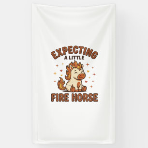 Banderoles En attente d'un petit cheval de feu Vintage Baby S