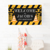 Banderoles En construction Anniversaire Bienvenue (En situation)