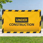 Banderoles En construction Jaune Risque Grand (Dehors)