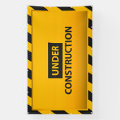 Banderoles En construction Jaune Risque Grand (Verticale)