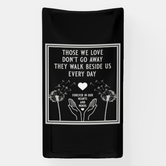 Banderoles En Mémoire Bereavement Et Perdre Photo Impression (Verticale)