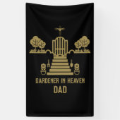 Banderoles En mémoire Bereaver Gardener funérailles (Vertical)