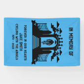 Banderoles En Mémoire Des Funérailles Cyclistes (Horizontal)