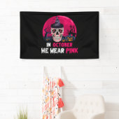 Banderoles En Octobre Nous Portons La Sensibilisation Au Canc (En situation)