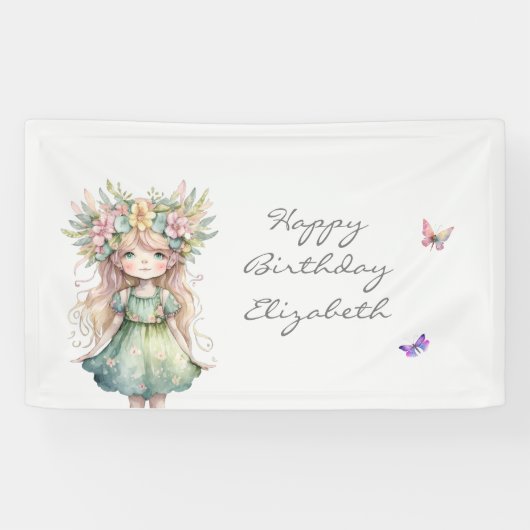 Banderoles Enchanted Forest Fairy (Horizontal)