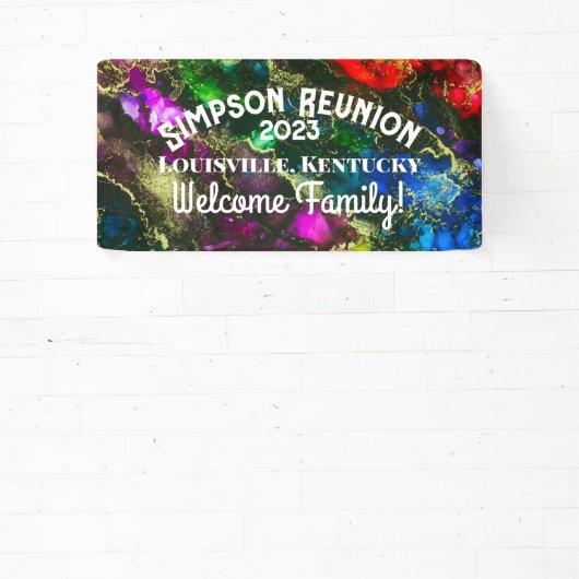 Banderoles Encre d'alcool psychédélique Peinture Abstraite (Insitu)