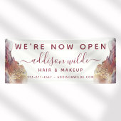 Banderoles Encre D'Aquarelle Liquide D'Art Moderne Purple Et 