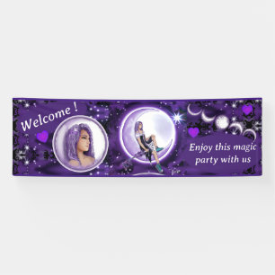 Banderoles Enfant de lune violette