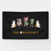 Banderoles Enfants halloween éffrayant (Horizontal)