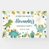 Banderoles Enfants Jurassic Anniversaire Dinosaur (Horizontal)