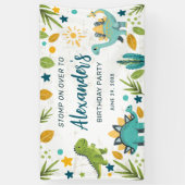 Banderoles Enfants Jurassic Anniversaire Dinosaur (Vertical)