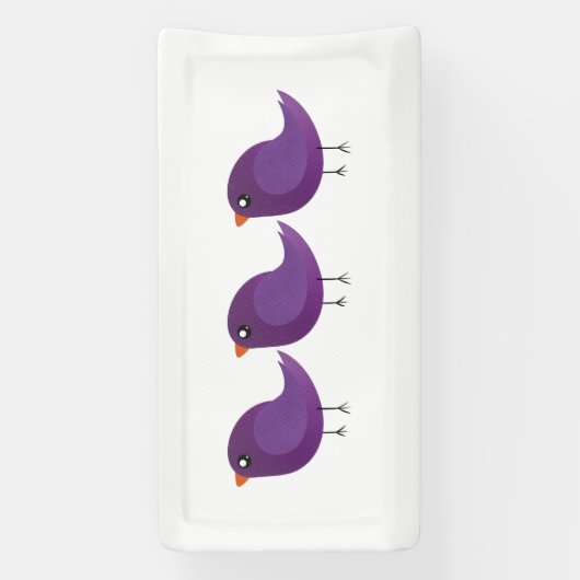 Banderoles Enfants mignonette birdy (Verticale)