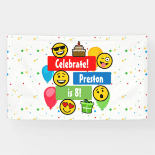 Banderoles Enfants ou garçons colorés de fête d'anniversai