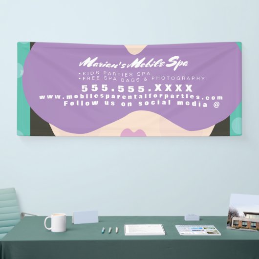 Banderoles Enfants Spa Business Party Location Mobile Bus (Salon professionnel)