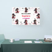 Banderoles Enfants style Ninja fille anniversaire (Salon professionnel)