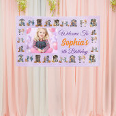 Banderoles Enfants sur Halloween violet thème Anniversaire de