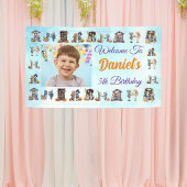 Banderoles Enfants sur le thème d'Halloween Bleu clair Annive