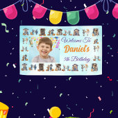 Banderoles Enfants sur le thème d'Halloween Bleu clair Annive