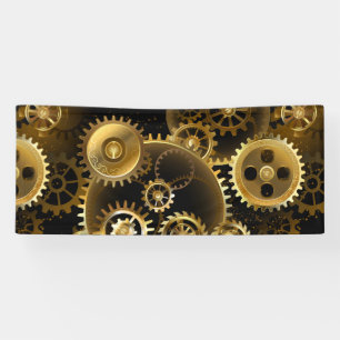 Banderoles Engrenages en laiton Steampunk sans soudure