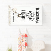 Banderoles Enseignant en Merci, l'enseignement est une oeuvre (En situation)