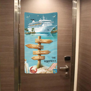 Banderoles Enseigne de porte de croisière personnalisée pour