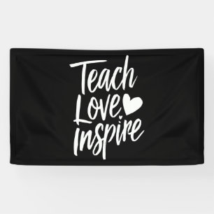 Banderoles Enseigner Amour Inspirer Cadeau de la Fête des Ens